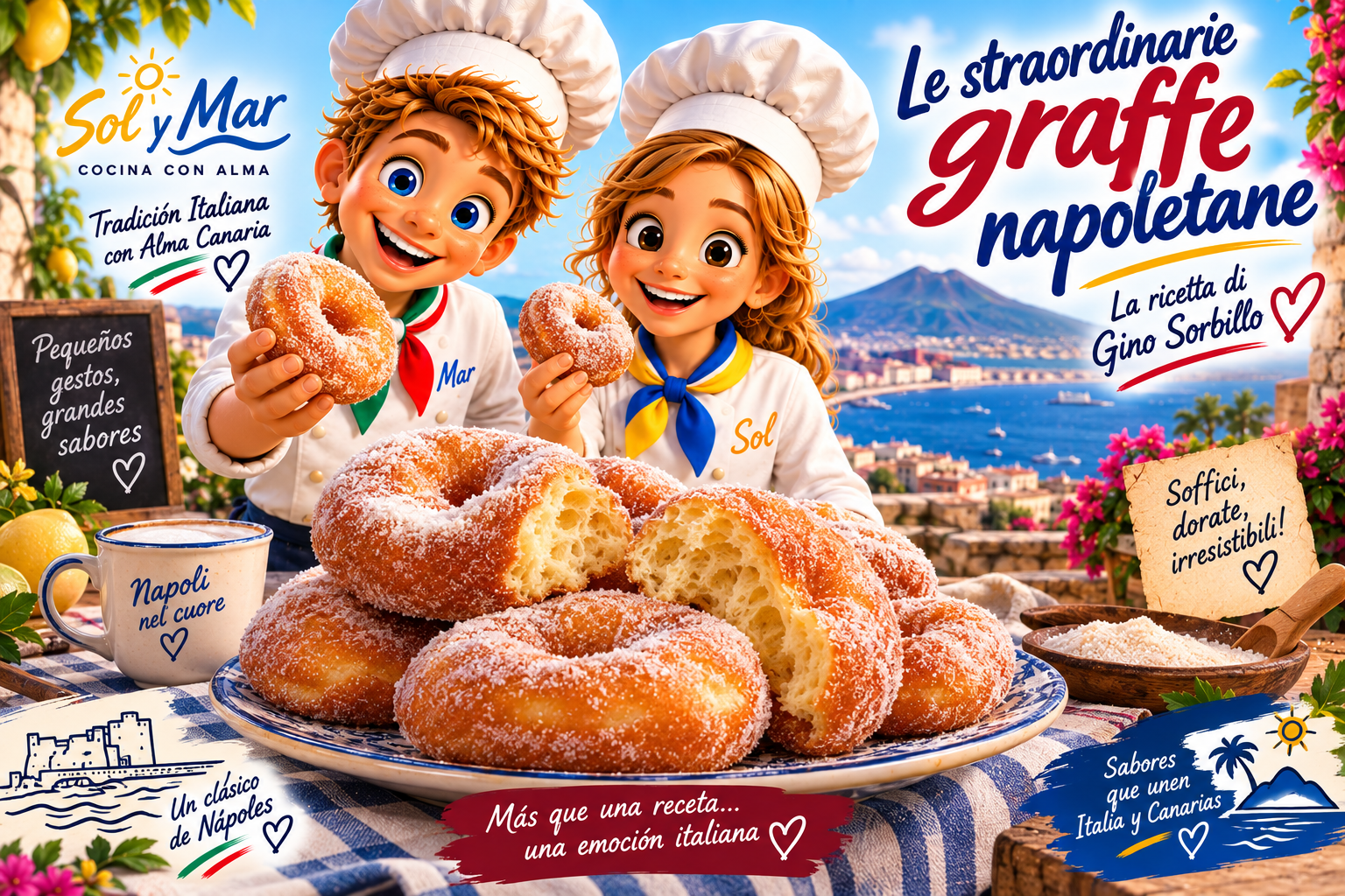 Graffe Napoletane con los chefs Sol y Mar