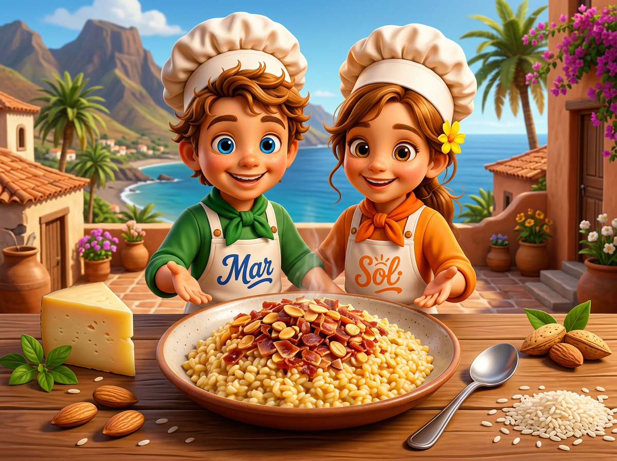 Risotto de Queso Majorero con los chefs Sol y Mar