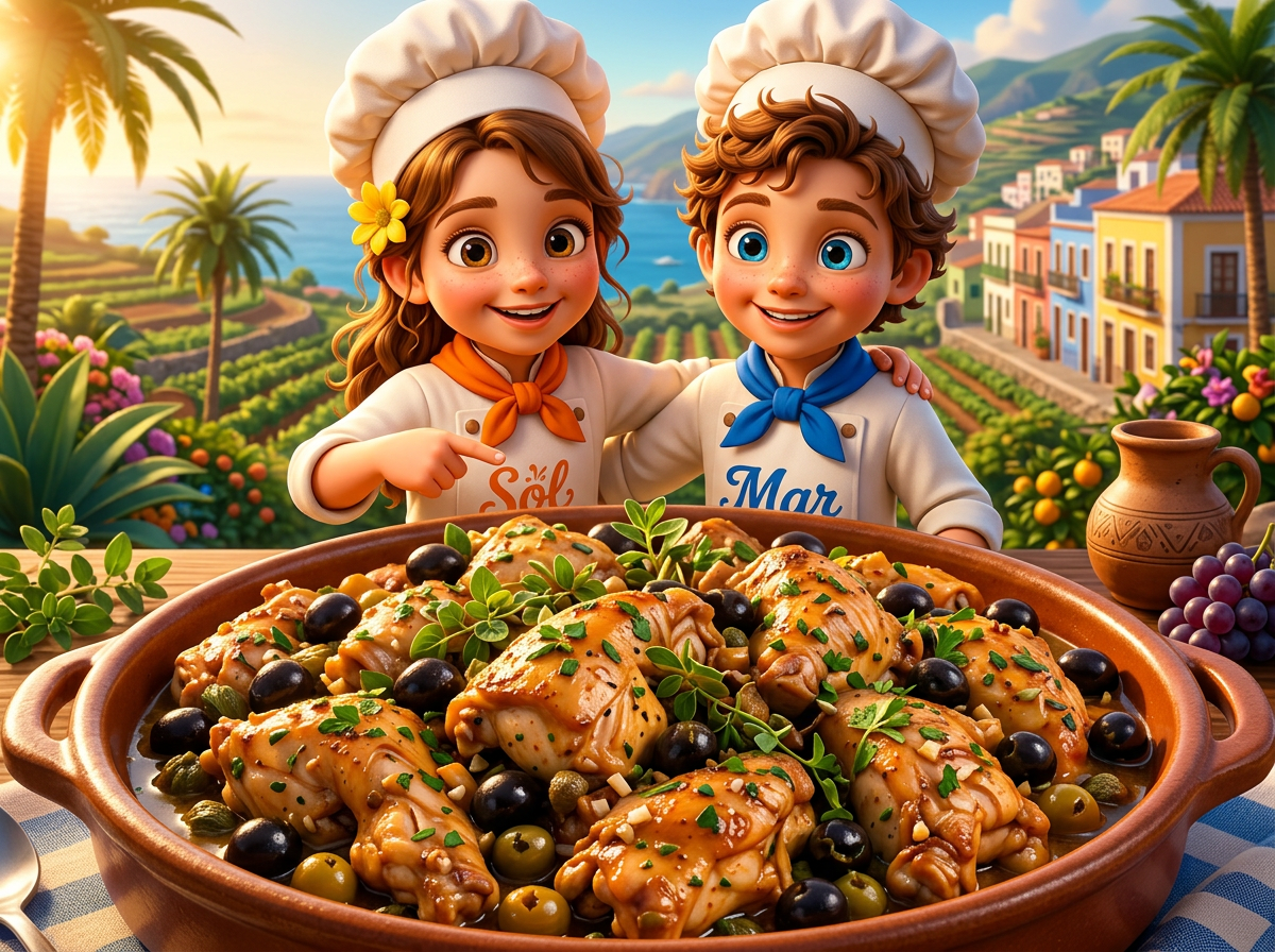 Conejo a la Ligure con los chefs Sol y Mar