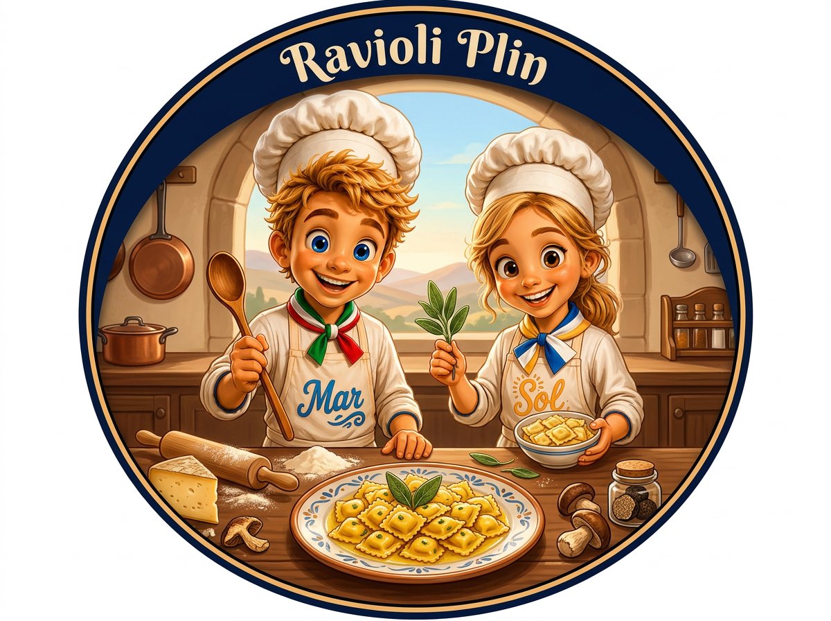 Ravioli Plin con los chefs Sol y Mar