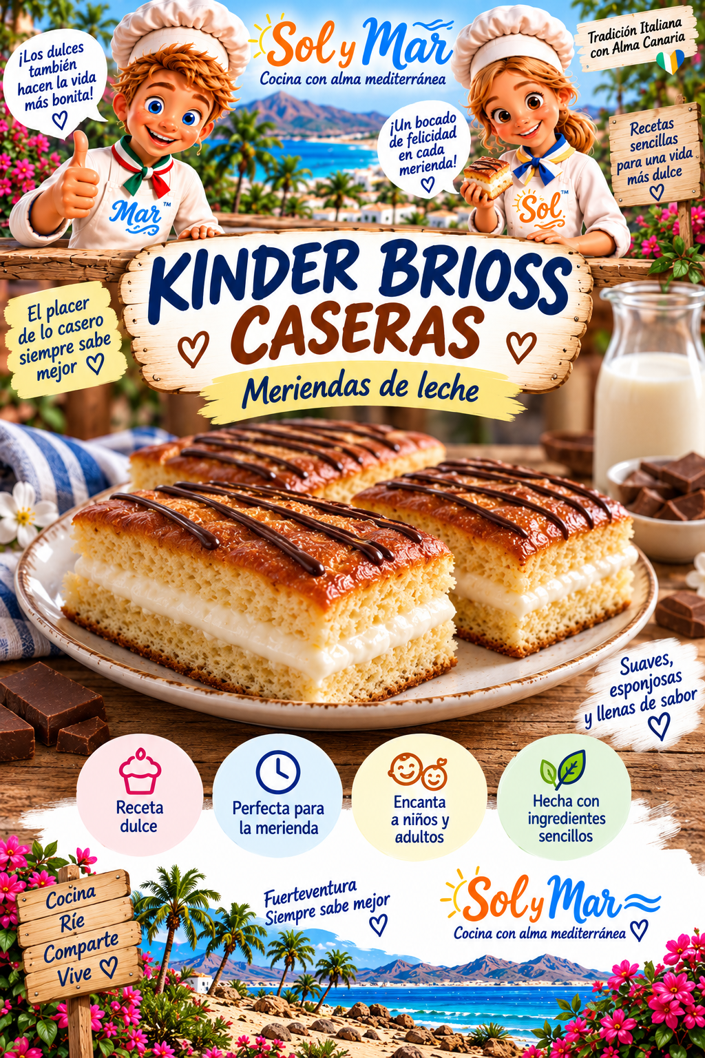 Kinder Brioss Caseras con los chefs Sol y Mar